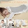Deepsoon Heating Pad,Electric Heating Pads for Back,Neck,Moist Heating Pad for Abdomen Shoulder Knee Legs,Dry/Moist Heat&Auto Shut Off,Mother's Day Birthday for Men and Women,Light Gray,24x12 Inch #1