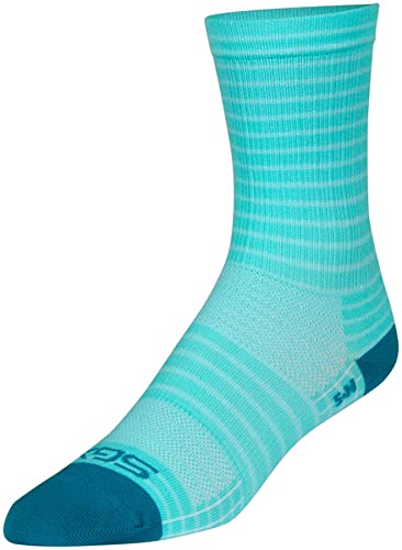 SockGuy Aqua Stripes L/XL 6