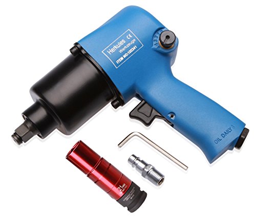 otgerlensker products Clé à choc pneumatiques d'air comprimé 1/2 550 Nm + Douille à choc 21mm pour protéger les jantes alu