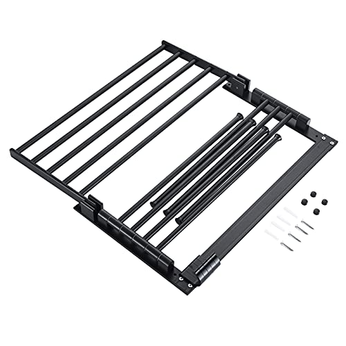 Séchoir à linge mural pliable pour optimiser les petits espaces humides - 5