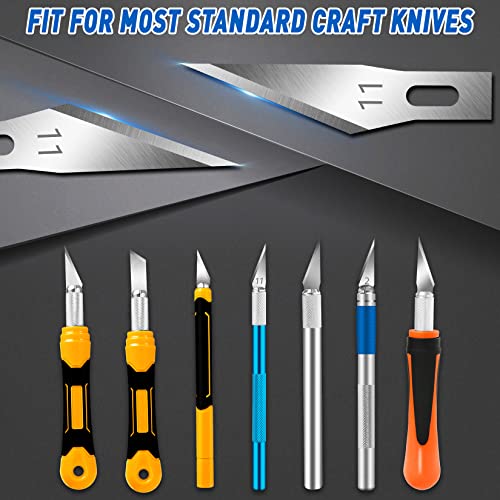 Diyself 100 Pcs Exacto Knife Blades, Sk5 Carbon Steel #11 Exacto Blades Refill Craft Art Knife Replacement Blades With Storage Case For Craft, Hobby, Scrapbooking, Stencil #TOP4