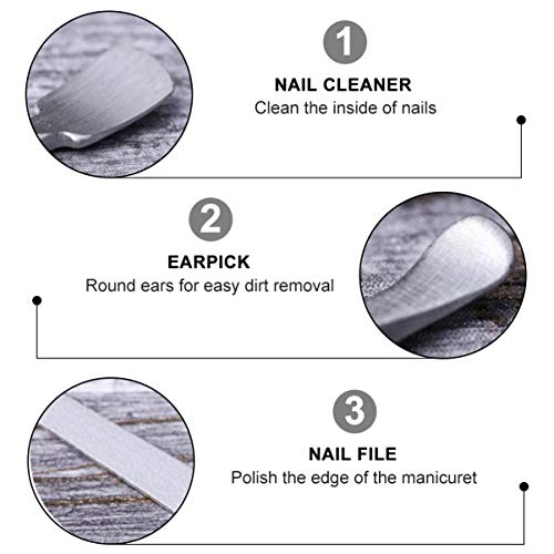 ARTIBETTER 8 Pcs Conjunto de Cortador de Unhas de Aço Inoxidável Cortador de Unhas Portátil Arquivo