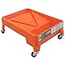 Orange; Paint Tray On Wheels, Roll A Tray