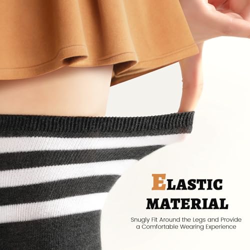 Pleneal 3 Pairs Thigh High Socks for Women Knit Warm Over Knee High Socks Leg Warmers Long Boot Sock3