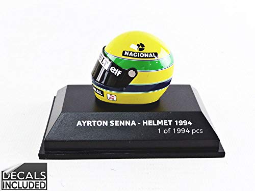 Preisvergleich Produktbild Minichamps Ayrton Senna Helm 1994 Maßstab 1:8