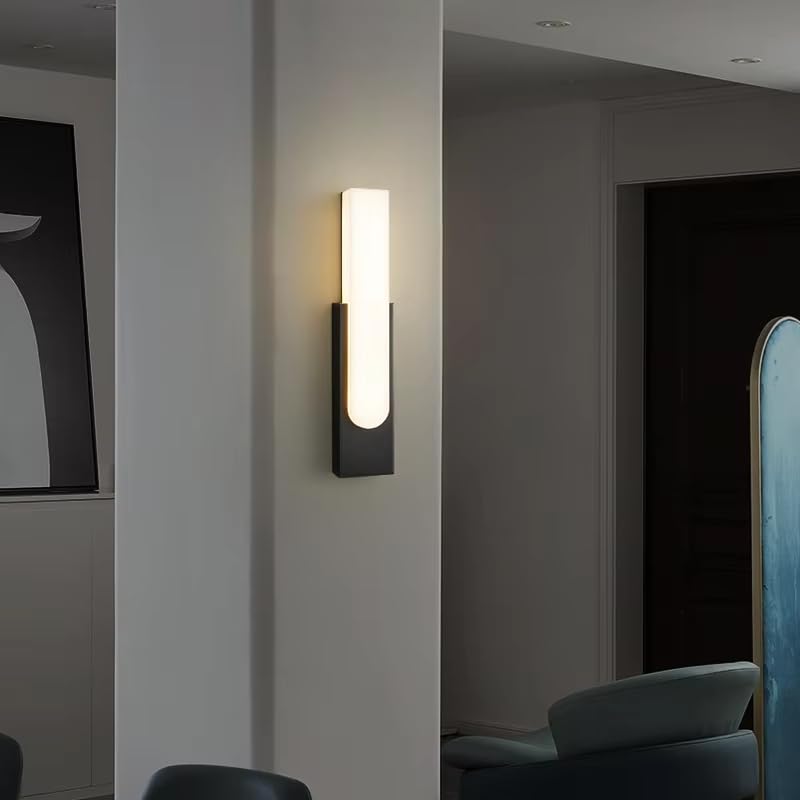 Ucuz Geldi Dekoratif LED Aplik, Çift Yönlü, 10W, 3200K Gün Işığı, Siyah, Çift Yönlü Işık Led Duvar Aydınlatma Cata Hawai İç ve Dış Mekan