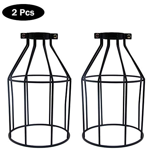 Preisvergleich Produktbild Eipek Lampenschirm für Käfig, kreatives Heimwerken, Eisen, Vogelkäfig, Retro-Lampenschirm, für den Innenbereich, Restaurant, Bar, Café, 2 Stück