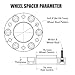 FLYCLE 6x5.5 Hubcentric Wheel Spacers for Silverado Sierra 1500, 2 inch 6 Lug 6x139.7mm Wheel Spacer for Tahoe Suburban Avalanche Yukon Escalade with 14x1.5 Studs & 78.1mm Hub Bore