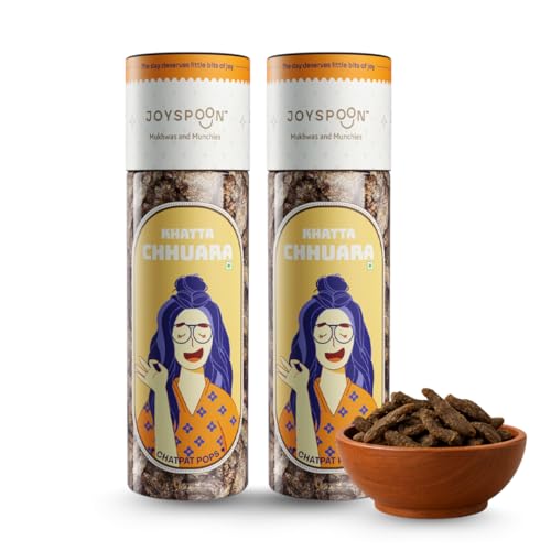 Image of JoySpoon Khatta Chhuara Mukhwas Mouth Freshener Pack of 2 Chatpata Dried Dates With Indian Spices, 200g