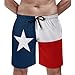 Snbidmk Texas Flag Swim Trunks for Mens, Lone Stars Quick Dry Beach Shorts with Mesh Lining Mens Bathing Suit-C3-2XL