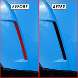 SlickMod PreCut Vinyl Smoke Tint for 2019-2021 Toyota Corolla Hatchback Reflector (4. Reflector, 20 Percent Dark Smoke)