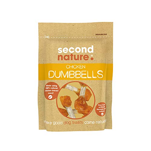 Second Nature Premium, Dog Treat Chicken Dumbells 10x80gm, 80 g (Pack of 10)