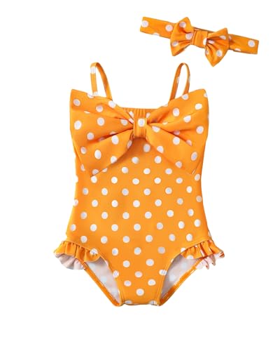Image of Mioglrie Toddler Baby Girl Swimsuit Infant Bathing Suits Summer Beach Swim Suit Newborn One Piece Swimwear for Girls
