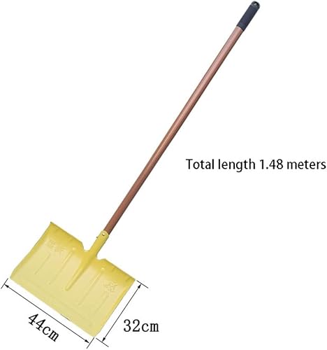 Miniatura 2 de Pala de nieve espesa, herramienta de eliminación de nieve engrosada, tablero de empuje de nieve templado de acero al manganeso para limpiar la nieve