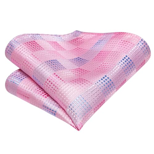 Image of Dubulle Silk Ties Set for Men Formal Paisley Striped Necktie Pocket Square Cufflinks 3PCS Sets Wedding Business Party