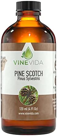 VINEVIDA Pine Scotch Essential Oil 4 oz - Undiluted Pine Scotch Oil 4 oz - Pine Scotch Candle Oil Scent - DIY Candle Scents for Candlemaking - Bulk Essential Oil for Soap Making Safe for Skin