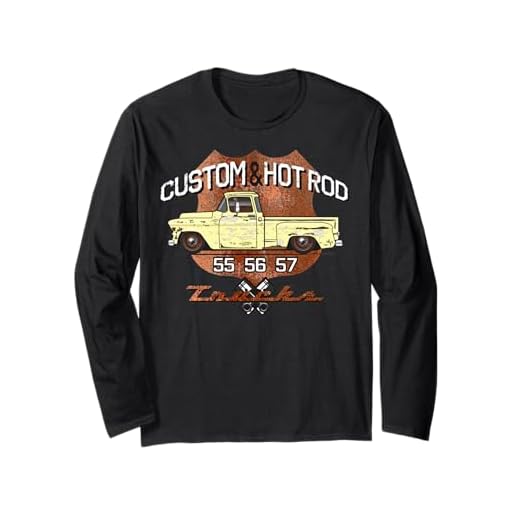 55 56 57 シボレートラック 長袖Tシャツ