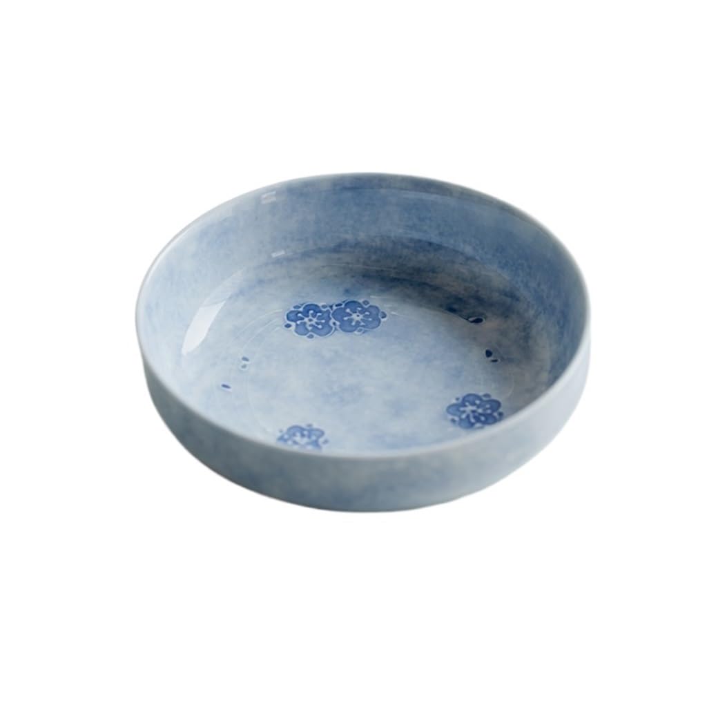 Plateau de table basse décoratif en céramique bleu pour sublimer le salon