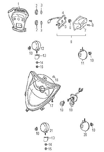 Polaris ATV Headlight Lens, Phoenix Quad 2006, Genuine OEM Part 0453139, Qty 1