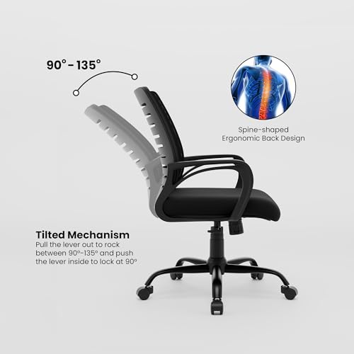 Green Soul Atom | Ergonomic Office Chair for Home & Office | 12 Months Warranty | Comfortable & Spacious Seat | Rocking-tilt Mechanism | Heavy Duty... - Image 7