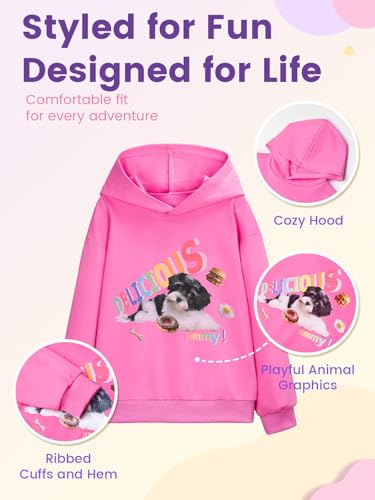 Image of WELAKEN Sweatshirts for Girls Toddler & Kids II Little Girl's Pullover Tops Sweaters & Hoodies