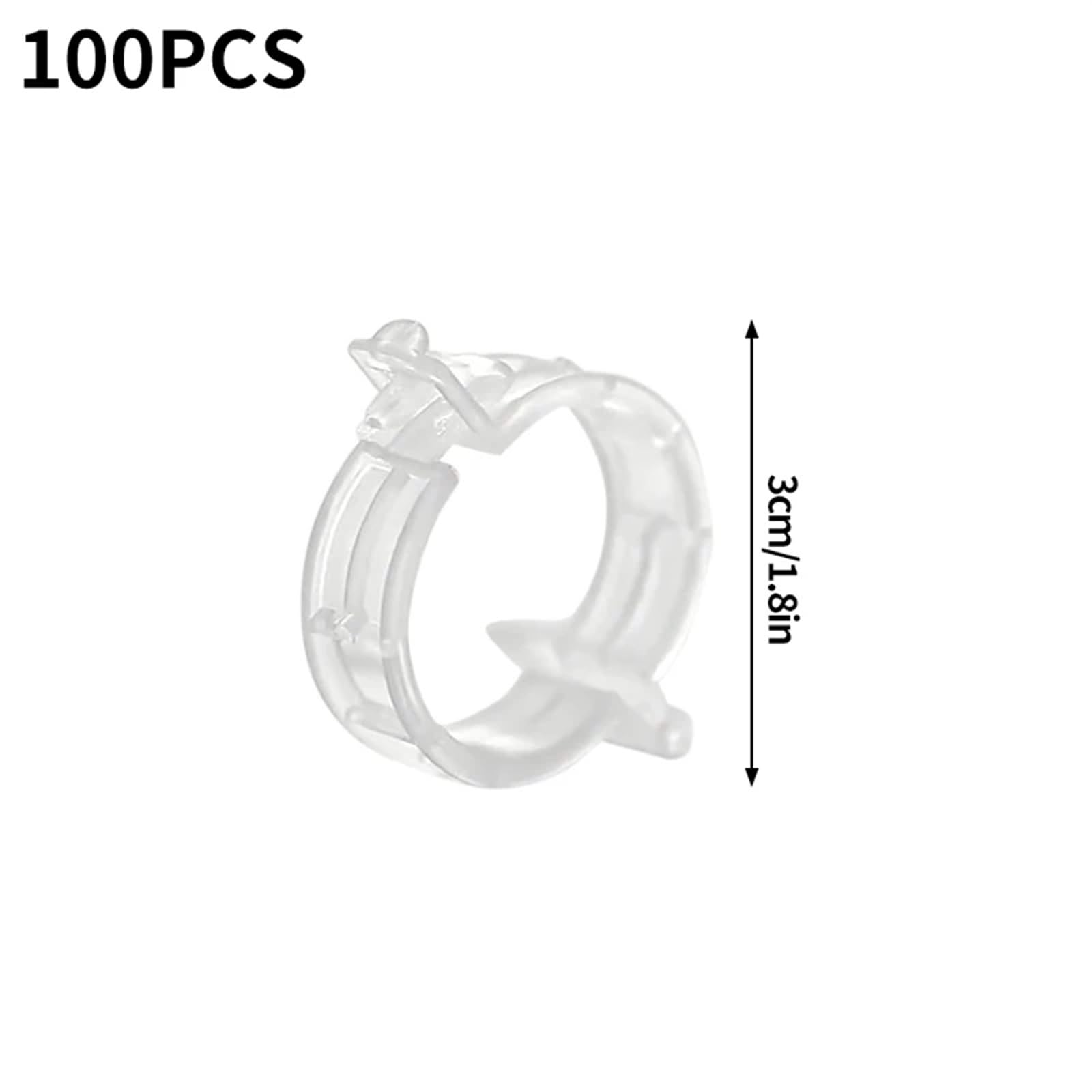 Mollette di sostegno per piante da giardino, Clip di supporto for piante in PP da 3 cm/1,8 pollici riutilizzabili for innesti di vite 50/100/150/200 pezzi(150pc)
