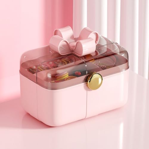 Boîte à bijoux portable avec compartiments modulables pour petits objets - 3