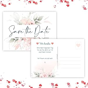 Kunterbuntspecht 25 Save the Date Karten Hochzeit Wedding Hochzeitsleinladungen Terminplanung Hochzeitsfeier Brautpaar…