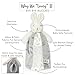 Bunnies By The Bay Bloom Bunny Bye Bye Buddy - Travel Size Baby Lovey - 11 inch Stuffed Rabbit and Baby Blanket - Super Soft Velour with Satin Lining