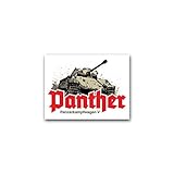 Hohe Lebensdauer Aufkleber/Sticker Panzerkampfwagen V Panther mittlerer Kampfpanzer 9x7cm A2611