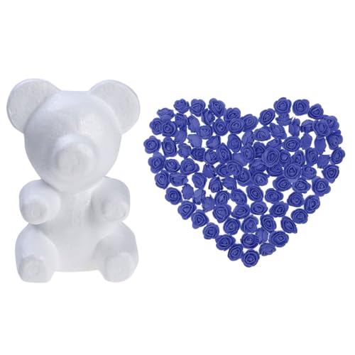 VALICLUD 20cm Polystyrene Bear Mould Craft Wedding Party Decoration Arranging Height Base Width