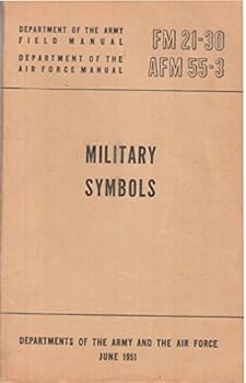 Paperback FM 21-30, AFM 55 - 3 Military Symbols. Book