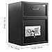 VEVOR Digital Depository Safe 1.7 Cubic Feet Made of Carbon Steel Electronic Code Lock Depository Safe with Deposit Slot with Two Emergency Keys Depository Box for Home Hotel Restaurant and Office