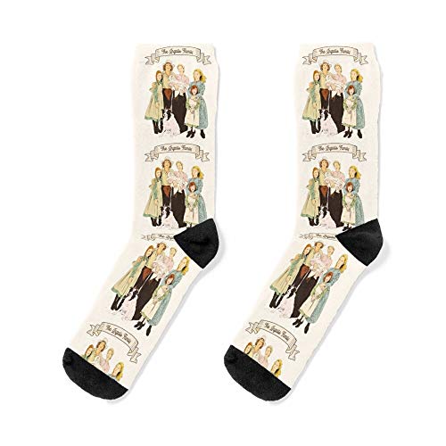 Colorful The Ingalls Family In The Little House On The Prairie Socks