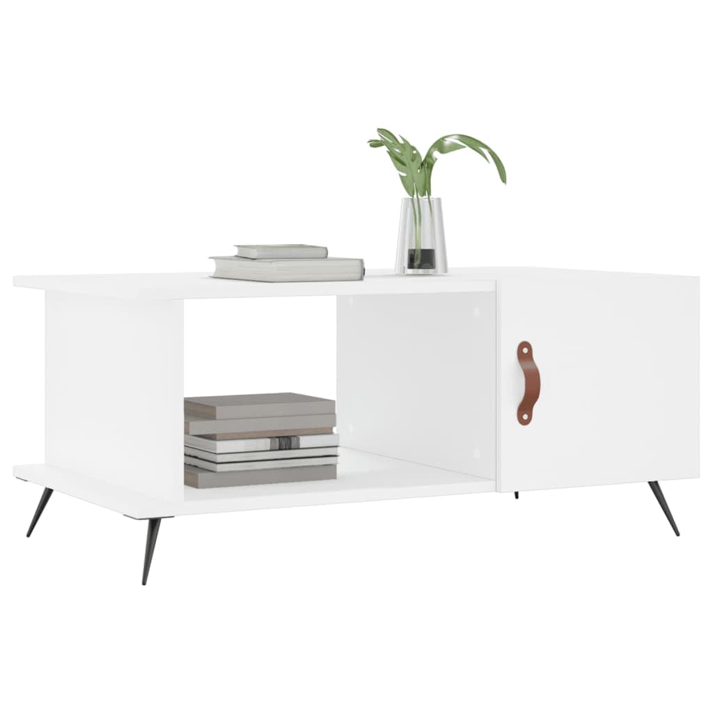 Homgoday Tavolino da caffè bianco 90 x 50 x 40 cm, in legno ingegnerizzato, tavolino da tè per soggiorno, sala di accoglienza degli ospiti, camera da letto e ufficio 516 mobili
