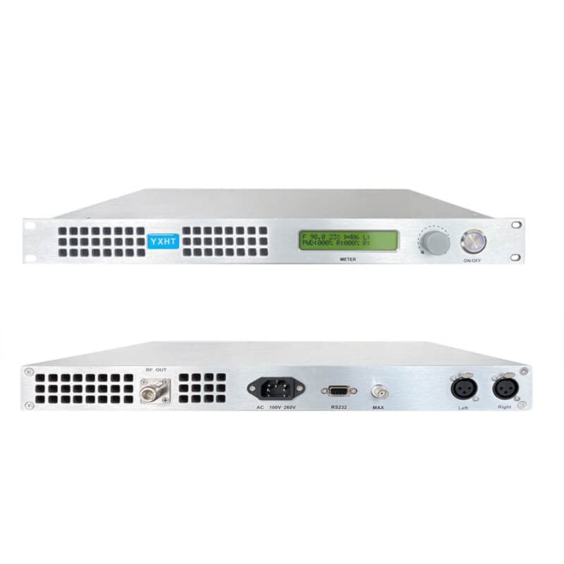 50W FM Broadcast Transmitter for Broadcasting, Professional Long Range Low Power 50watt FM Radio Broadcast Transmitter for Church and Radio Station