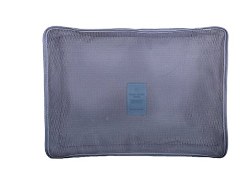 Image of Luggage Organizer,Mossio 7 Piece Suitcase Portable Storage Packing Case Grey