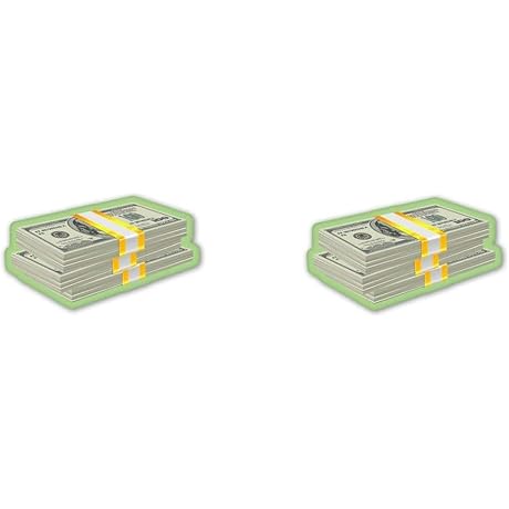 Pack of 2-3" Stickers - Stack of 100 Money Bills
