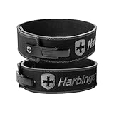 ハービンジャー(Harbinger) トレーニングベルト レバーアクション式 スエードレザー パワーベルト 厚さ10mm 筋トレ スクワット リフティング デッドリフト Sサイズ