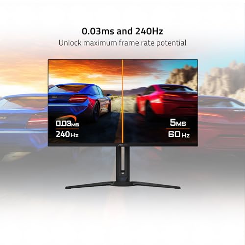 GIGABYTE - AORUS FO32U2-32 QD OLED Gaming Monitor - UHD 3840x2160-240Hz - 0.03ms GTG - AMD FreeSync Premium Pro - Type C KVM - HDMI, DP, Type C - Height Adjustable - Black