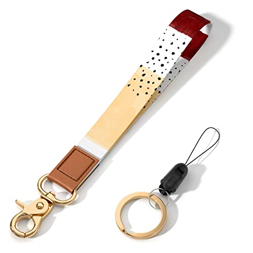 Image of Wrist Lanyard Key Chain, Cute Wristlet Strap Keychain Holder for Women Men Car Keys ID Badges Card Wallet Phone Camera