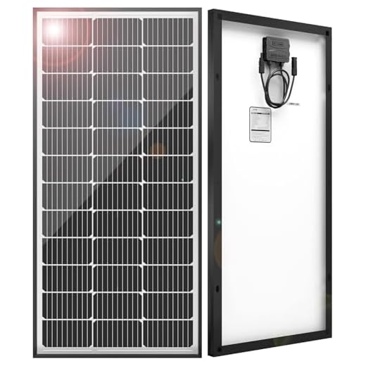 JJN 9BB Solar Panels 12V 100 Watt Monocrystalline Solar Panel High Efficiency Solar Module PV Charge for RV Battery Boat Caravan and Other Off Grid System(Random Color)