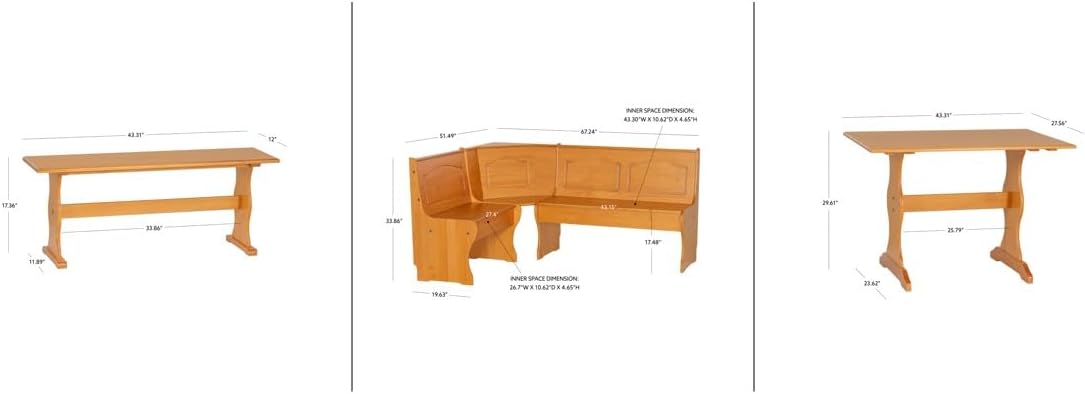 Linon Home Chelsea Nook, Natural