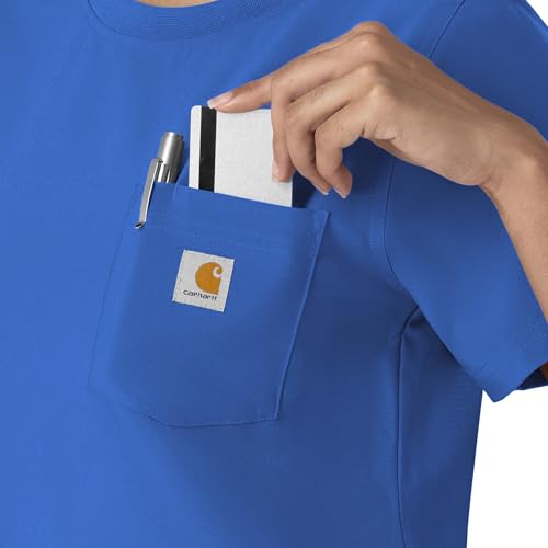 Carhartt Scrubs for Women Force Cross-Flex Crew Neck Tops with 1 Pocket - image 3