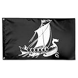 Viking Ship Garden Flag 3x5 FT For Indoor Or Outdoor Holiday Decorative Banner