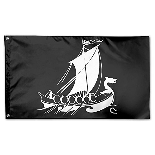 Viking Ship Garden Flag 3x5 FT For Indoor Or Outdoor Holiday Decorative Banner