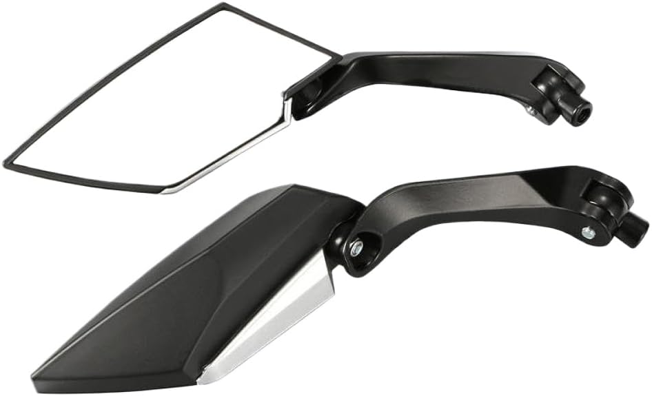 1 Pair Adjustable 8mm 10mm Universal Motorcycle Rearview Mirror Handle Bar Side Mirrors Compatible With Custom Motorcycles