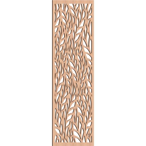 Image of Ortonville Decorative Pierced Fretwork Wood Wall Panels, 21 3 /8 inchW x 54 3 /8 inchH x 1 /4 inchT, Alder
