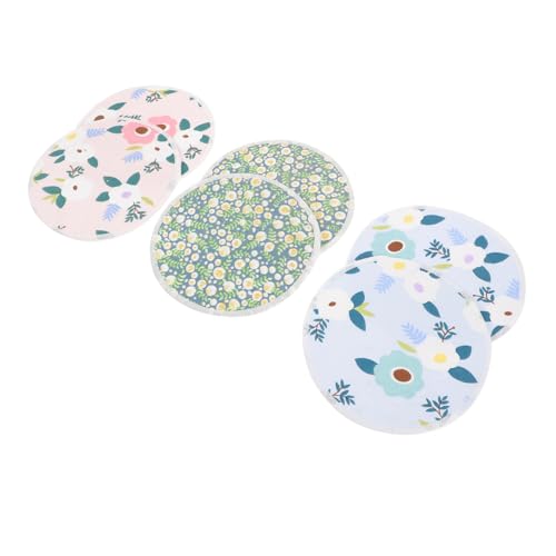 WEKAMOS 6 Piezas Discos Absorbentes de Lactancia Reutilizables y Transpirables para Recién Nacido Almohadillas de Leche Lavables y Cómodas para Maternidad Protección Antidesbordamiento