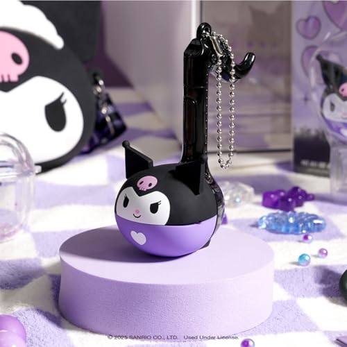 Image of Otamatone Melody Sanrio Electronic Musical Instrument Toy Keychain - Kuromi